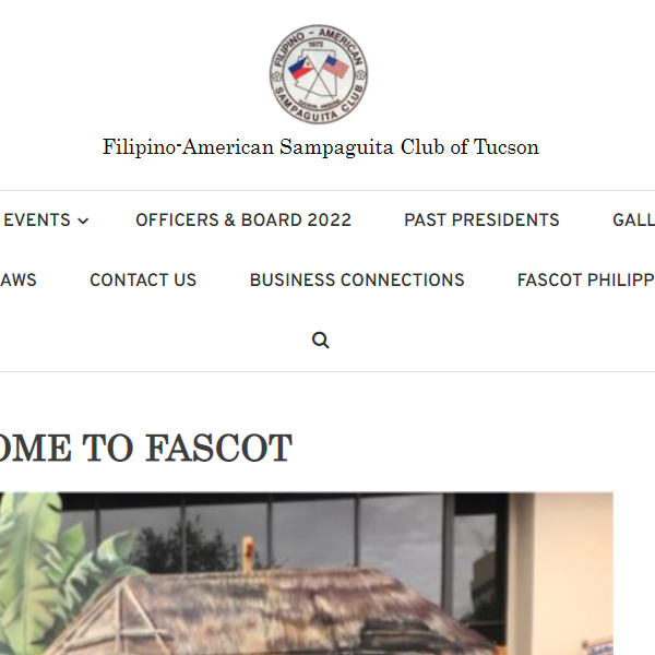 Filipino Organization in Arizona - Filipino-American Sampaguita Club of Tucson